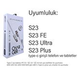 Samsung S23 - S23 FE - S23 Ultra - S23 Plus Şarj Kablosu Type-C Hızlı Şarj