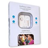 Samsung S23 - S23 FE - S23 Ultra - S23 Plus Kulaklık Kablolu Type-C Mikrofonlu