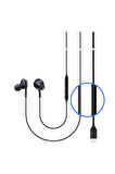 Type-C Mikrofonlu Kulaklık Samsung S24 - S24 FE - S24 Ultra - S24+ Plus Uyumlu