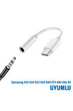 Samsung A33 A34 Uyumlu Kulaklık Girişi Dönüştürcü 3.5 Mm Type C Kulaklık Çevirici Adaptör