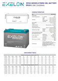 Exelon 12 Volt 200 Amper Jel Akü Derin Döngü Deep Cycle
