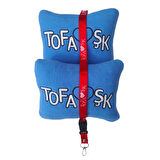 Tofaş Şahin Doğan Kartal Kırmızı Yüksek Torpido Koruma Halısı / Tofaş Mavi Polar Yastık Oto Aksesuar
