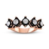 Harem Altın 0.74 Ct 5 Taş Elmas Yüzük EY2
