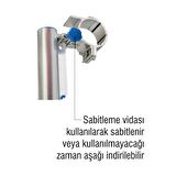 Pakas Katlanabilen Çamaşır Kurutma Askısı Yuvarlak Küpeşte Pks 06