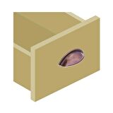 Tas Çanak Mobilya Dolap Kulp Desenli 64 mm Antik Bakır