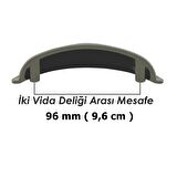 Tas Çanak Mobilya Dolap Kulp Desenli 96 mm Antik Bakır