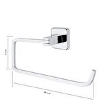 Tema Lüx Kare Plus Banyo Mutfak Kağıt Havluluk Krom