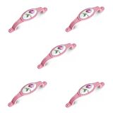 5 Adet Tomurcuk Porselen Mobilya Dolap Kulp 96 mm Pembe Gül Pembe