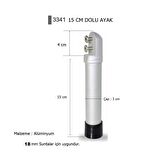 Islak Hacim 18 mm Kompakt Kabin Dolu Ayak 15 cm Alüminyum