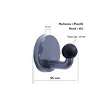 Tempo Islak Hacim Kabin Tekli Plastik Topuzlu Askı