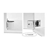 Osena Cam Menteşesi Metal Krom 6-8 mm Ayarlı 1 Takım