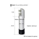 Islak Hacim 18 mm Sunta Kabin Dolu Ayak 10 cm Alüminyum