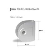 Islak Hacim Kompakt Wc Kabin Alüminyum U Bağlantı 