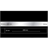 30 mm x 2800 mm Gümüş Sibu Aynalı Pleksi Şerit Mobilya Süsü