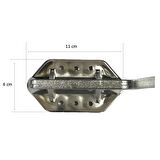 Kaz Lüks Mobilya Koltuk Ayağı Metal Krom 17 cm