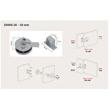 Tempo Islak Hacim 18 mm Kapazlama Sürgülü Kabin Kapı Kilidi