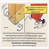 Akıllı Kapı Stoperi Tamponu Kapı Durdurucu Yapışkanlı 2 li Set