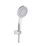 Tema Tondo Mafsallı Askılı Banyo Duş Takımı Seti Krom