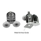 Duşakabin Tekerleği Rulman Metal Gövde 8 li Set Teker Çapı 24 mm