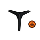 4 Adet Lidya Mobilya Ayak Koltuk Çekyat Ayağı 15 cm Siyah