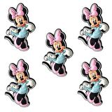 5 Adet Çocuk Odası Mobilya Kulp Dolap Düğme Mini Mouse