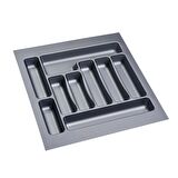 2 Adet Çekmece İçi Kaşıklık 47 x 49 cm Gri Mutfak Çekmece Düzenleyici 