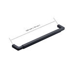 Doğanlar Z.318 Dolap Mobilya Kulp Mat Siyah 160 mm