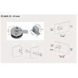 Tempo Islak Hacim 13 mm Kapazlama Sürgülü Kabin Kapı Kilidi