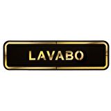 Abs Lüx Çift Katlı Yönlendirme Levhası Siyah-Altın Lavabo
