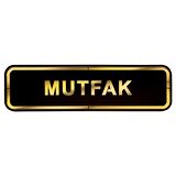 Abs Lüx Çift Katlı Yönlendirme Levhası Siyah-Altın Mutfak