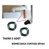 Kombi Baca Contası Lastik Sızdırmaz Conta 2 li Takım Siyah