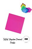 Şeffaf Renkli Postit Yapışkan Post-İt Not Kağıdı Karenot Pembe