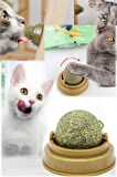 3 adet Kedi Nanesi Akıllı Dönen Top Kedi Oyuncağı Yalama Topu Doğal Kedi Nanesi 3 Adet