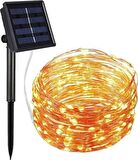 Solar Güneş Enerjili 20 Metre Peri Led Işık 200 Led 8 Mod Dış Bahçe Aydınlatma   