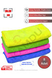 8 Adet Standart Boy 30x30cm Toz Bezi, Ofiz Bezi, Temizlik Bezi, Mikrofiber Bez, Çok Amaçlı Bez
