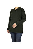 KADIN VYAKA KAPALI ÜÇ DÜĞMELI KALIN KIŞLIK ANNE BLUZ