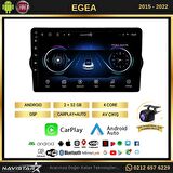 Fiat Egea 2+32GB Kablosuz Carplay 2015-2022 Android 13 Navigasyon Multimedya Sistemi 