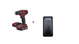 Einhell TC-CD 18/35 Li +39 (2x2,0 Ah), Akülü Vidalama - 4513957 + Akdeniz Taşınabilir Şarj Cihazı (Model: S125Q)