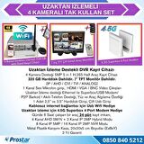Uzaktan izlemeli 4 Kameralı Wifi 4G 320 GB Harddisk 7 inç Ekranlı Araç Kamera Seti