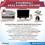 8 Kameralı Kayıtlı 1 TB HDD 9  inç Ekranlı Uzaktan İzlemeli Tak Kullan Set