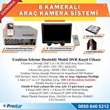 8 Kameralı Kayıtlı 500 GB HDD 9  inç Ekranlı Uzaktan İzlemeli Tak Kullan Set