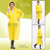 Eleven Market Raıncoat Eva Unisex Sarı Yağmurluk