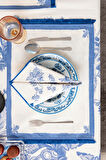 Elysian Blue, Premium Seri Duck Keten Amerikan Servis, 6'lı
