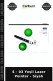 Özel Üretim Sunum Cihazı S - 03 Yeşil Lazer Pointer - Siyah