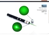 Özel Üretim Sunum Cihazı S - 03 Yeşil Lazer Pointer - Siyah