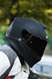 Dinamo Mat Siyah Full Face Kask