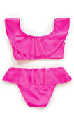 Endeep Kız Çocuk Volanlı Aksesuarlı Pembe Bikini Takımı