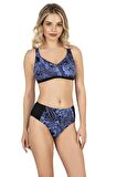 Endeep Kadın Desenli Toparlayıcı Bikini Takımı