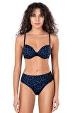Endeep Kadın Leopar Desenli Destekli Bikini Takımı