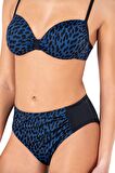 Endeep Kadın Leopar Desenli Destekli Bikini Takımı